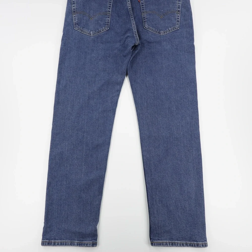 Levi's 505 Men's Regular Fit‎ Stretch Denim Straight Jeans Blue Size W36 L32